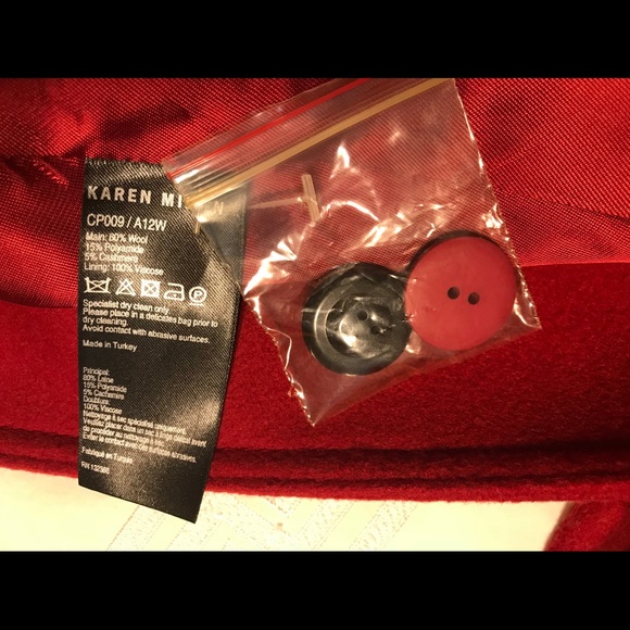 Karen Millen Trench Coat in Red - Picture 8 of 8